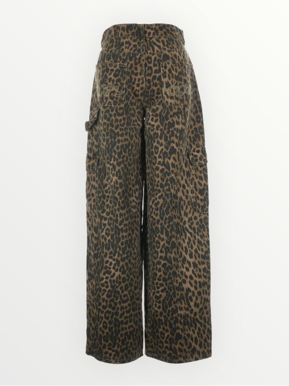 Damson Madder Leopard Carpenter Cargo Pants UK 8 / US 4 - Picture 12 of 16